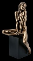Female Nude Figurine - Sitting on Monolith