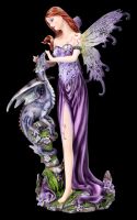 Elfen Figur - Melissa mit Drachen