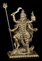 Hindu God Figurine - Kali with Trident and Head