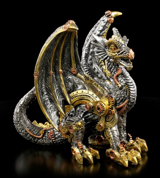 Steampunk Dragon Figurine - Killing Machine - small
