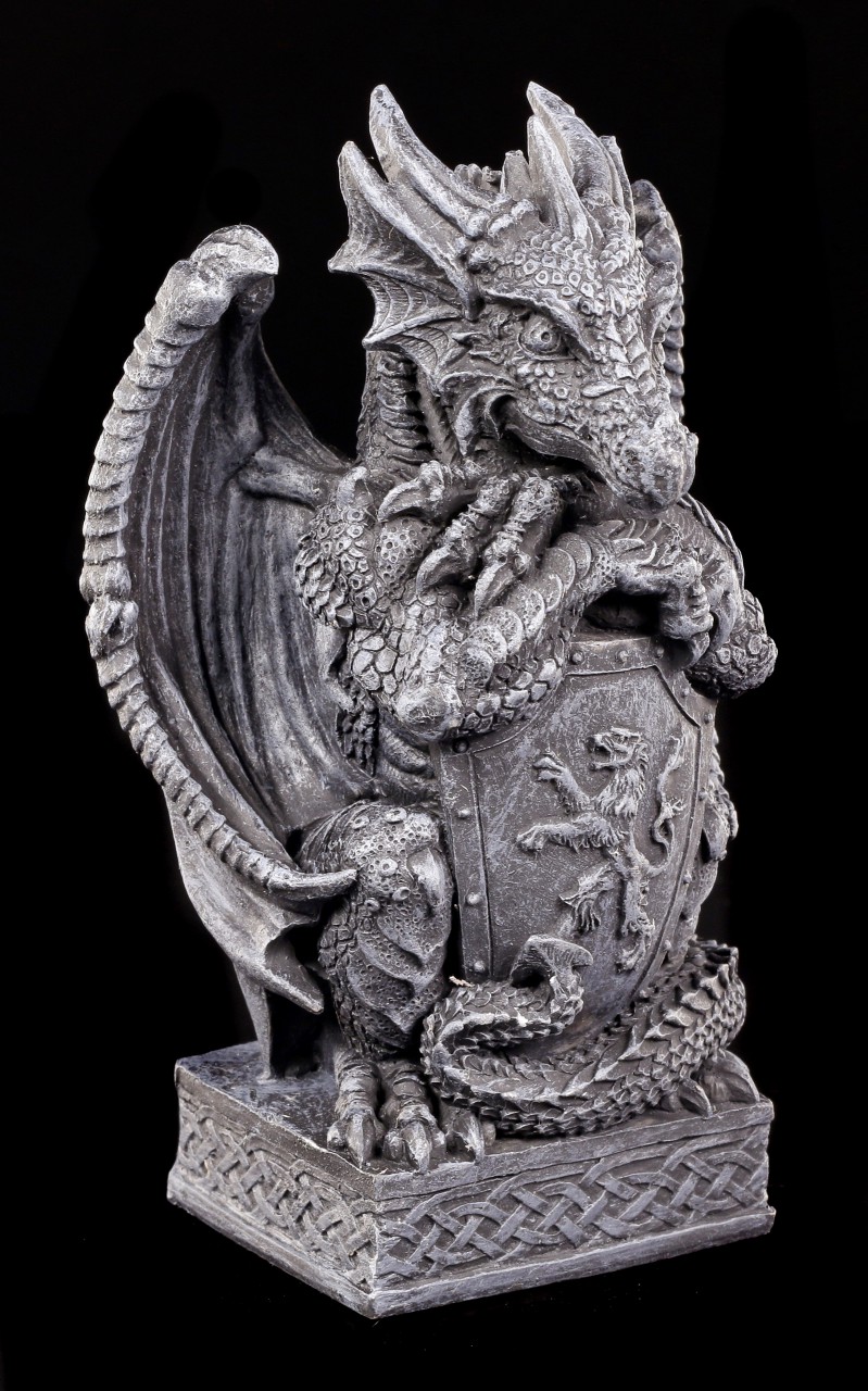 Dragon Figurine - Syus with Shield