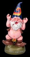Garden Gnome Figurine - Hippie Dance of Joy