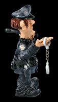 Funny Job Figurine - Policeman with Handcuffs