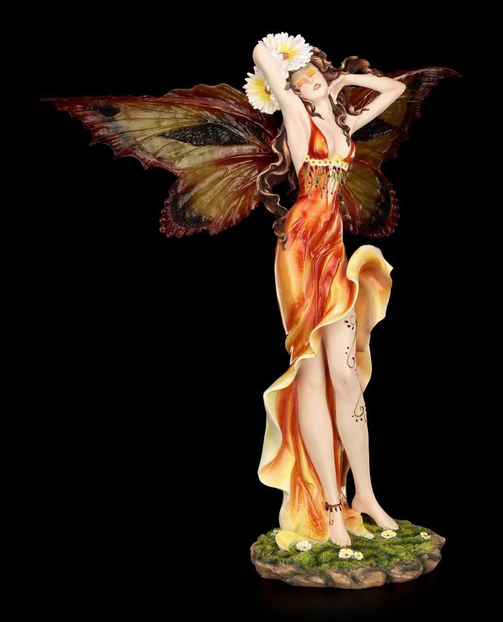 Große Elfen Figur - Papilia mit Schmetterlingsflügeln