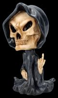 Reaper Wackelkopf Figur - Sensenmann zeigt Mittelfinger