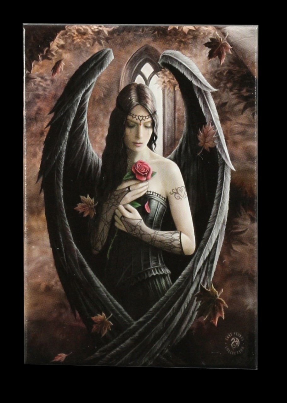 Magnet mit Engel - Angel Rose by Anne Stokes