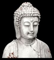 Garden Figurine - White Buddha