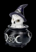 Owl Figurine in Witches Cauldron - Owl&#39;s Brew