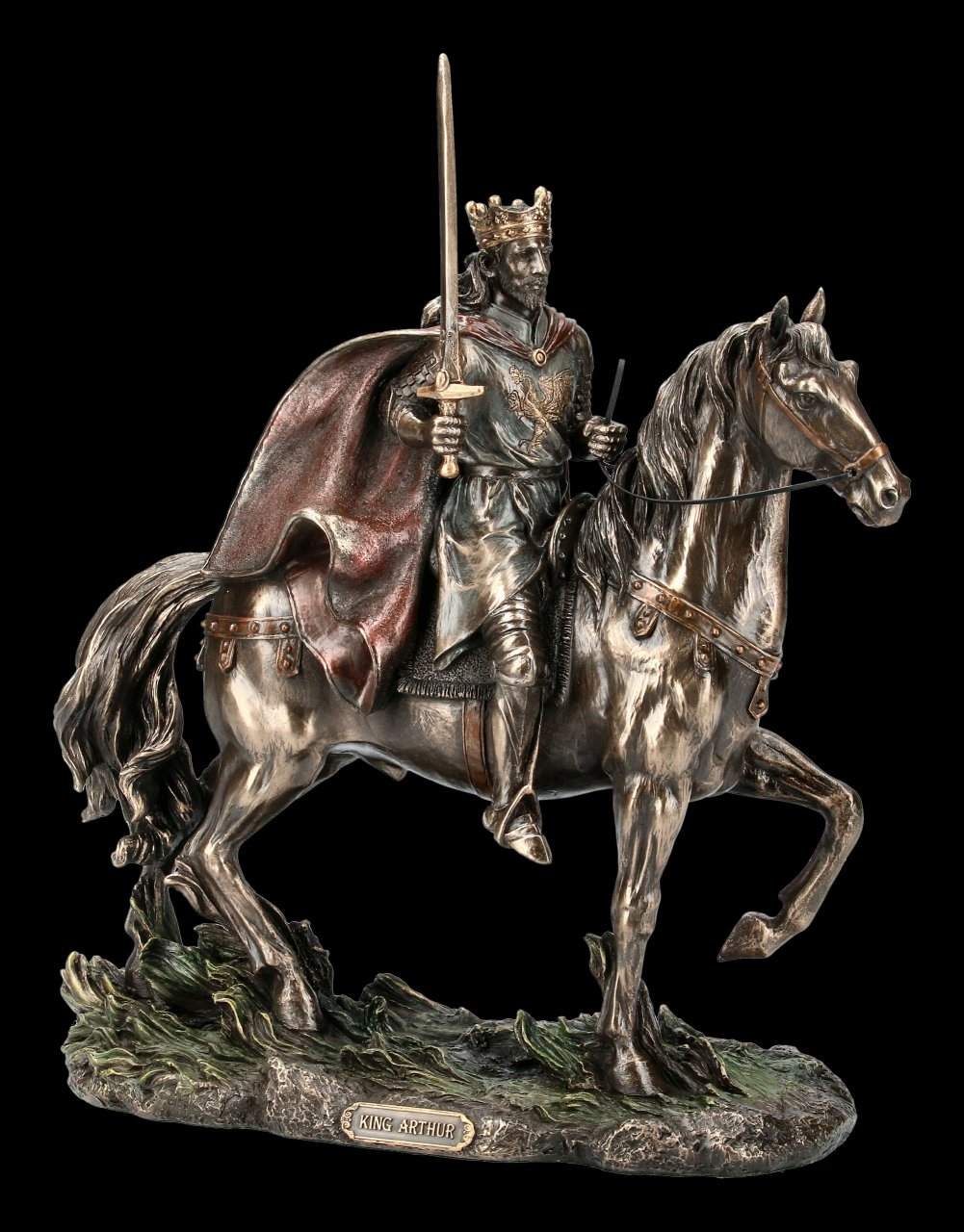 König Arthur Figur - Reitet in die Schlacht