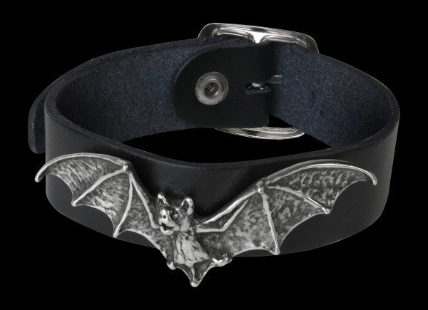Alchemy Leather Wriststrap with Bat - Desmodus