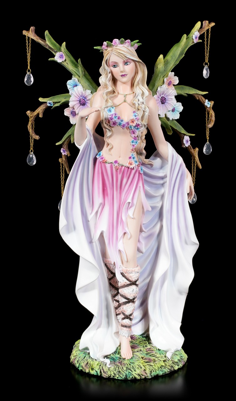 Fairy Figurine - Diamond with Gemstone Chains