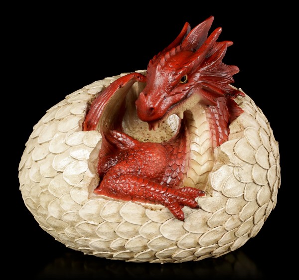 Fire Dragon Figurine hatches from Egg