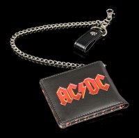 Men Wallet with AC/DC Logo and Chain