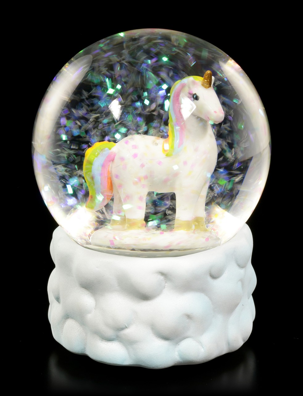 Snow Globe - Rainbow Unicorn