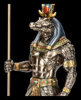 Sobek Figur - Altägyptischer Gott mit Krokodilkopf
