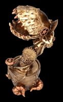 Steampunk Figurine - Flesh Eating Plant gold coloured