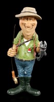 Funny Sports Figurine - Angler with Fish
