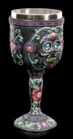 Day of the Dead Goblet - Black Blossom