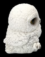 Owl Figurine - Snowy Owl Baby Feathers