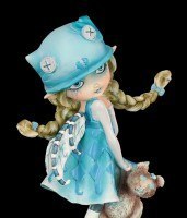 Fairy Figurine with Teddy - Blue Monday