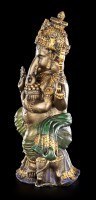 Buddha Figur Ganesha - bronzefarben