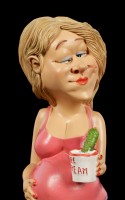 Funny Life Figur - Schwangere mit Eis und Gurke