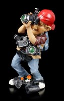 Funny Job Figurine - Paparazzo with many Cameras