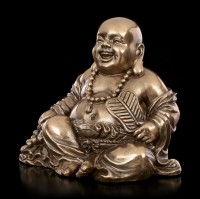 Sitzende Buddha Figur mit Gebetsperlen