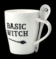 Kaffeetasse mit Löffel - Basic Witch