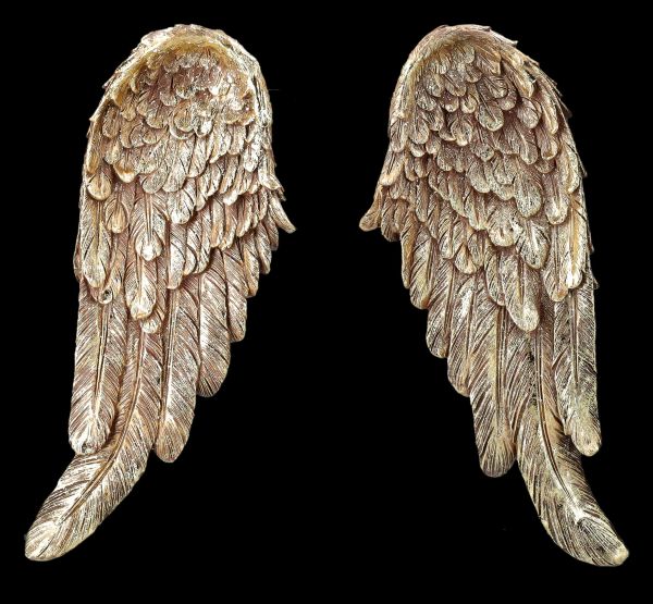 Wall Decoration - Angel Wings Gold Coloured