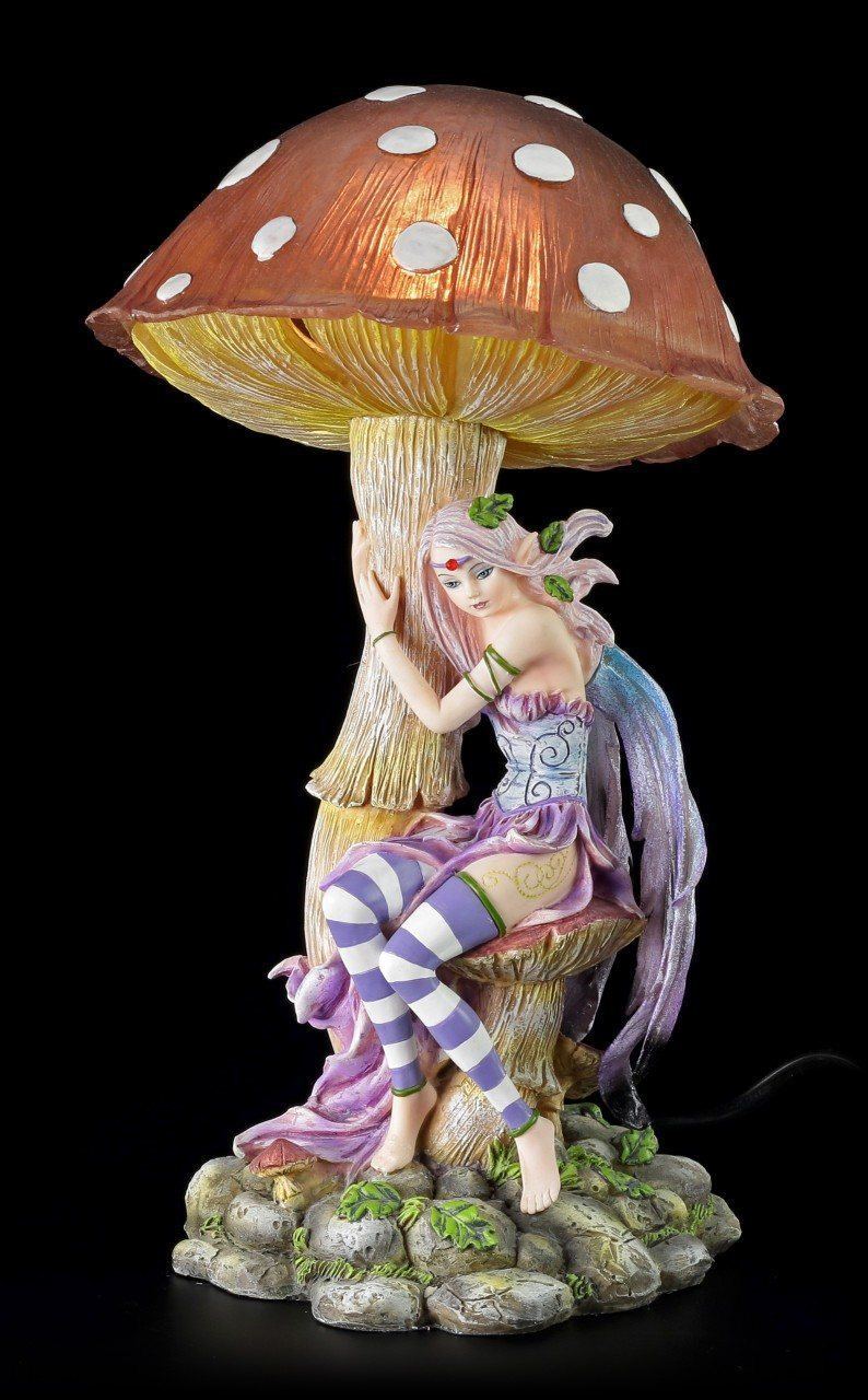 Fairy Night Light with Mushroom - Purple