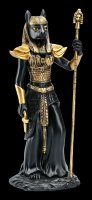 Egyptian Warrior Figurine - Bastet - Black Gold