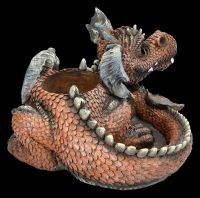 Dragon Figurine Lying with Bowl