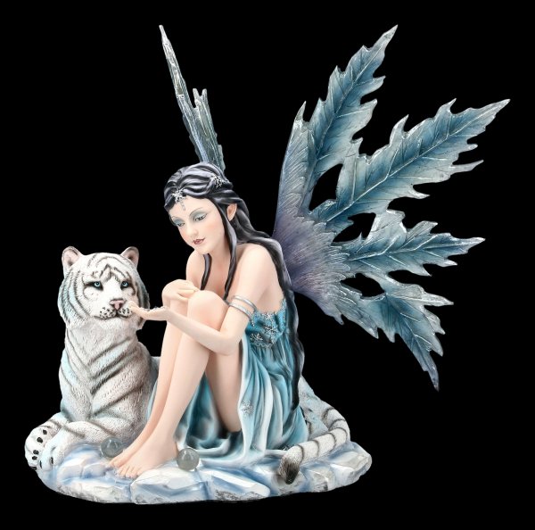 Elfen Figur Katrina mit weißem Tiger