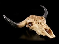 Bull Skull with Indian - Old Spirit