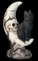 Totenkopf Mond mit Katze LED