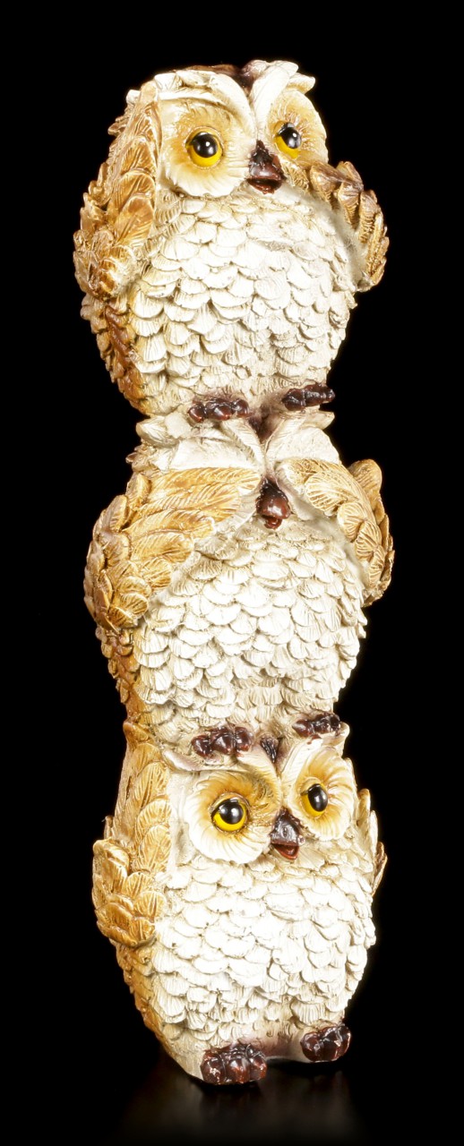 Owl Figurines - Totem No Evil...