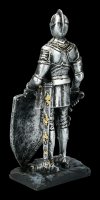 Knight Figurine with Lion Shield and Sword