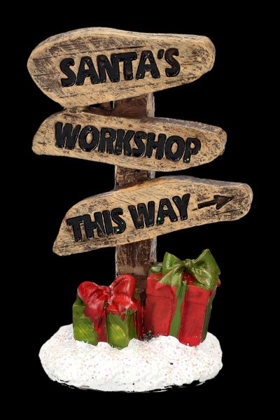 Elfen und Pixie Schild - Santas Workshop