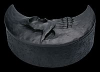 Schatulle - Totenkopf Mond schwarz