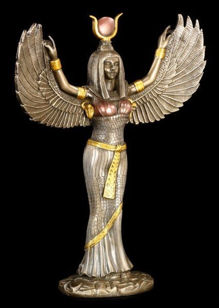 Isis mit Anch Ägyptische Figur Fantasy Ägypten Göttin Statue Deko Geschenk