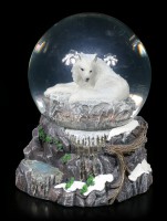 Schneekugel mit Wolf - Guardian of the North
