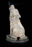 Incense Cone Burner - Wolf Howling