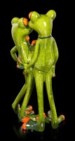 Lustige Frosch Figuren Arm in Arm