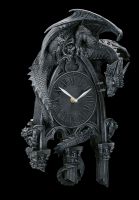 Wall Clock - Dragon with Gargoyles - Dragon's Hour