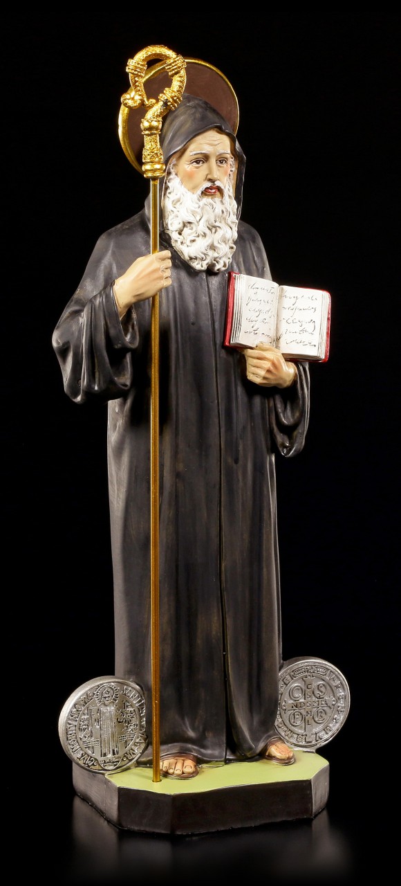 St. Benedikt von Nursia Figur