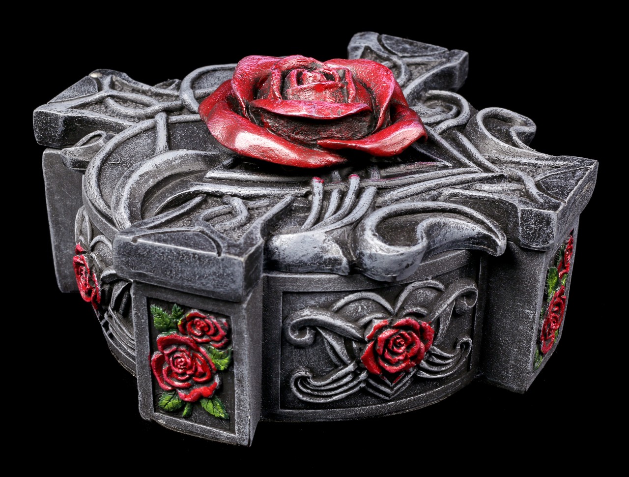 Box - Cross with Roses