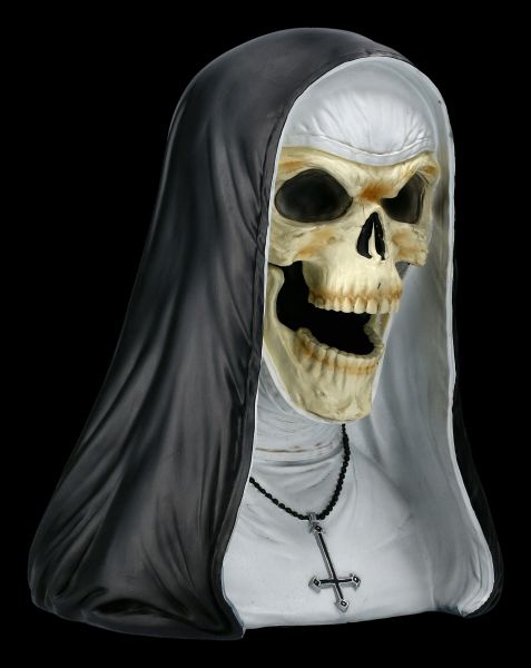 Skeleton Bust Figurine Nun - Sister Mortis