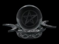 Psychics Ball with Pentagram and Holder
