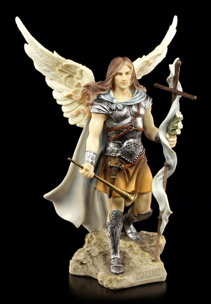 Archangel Gabriel Figurine - colored